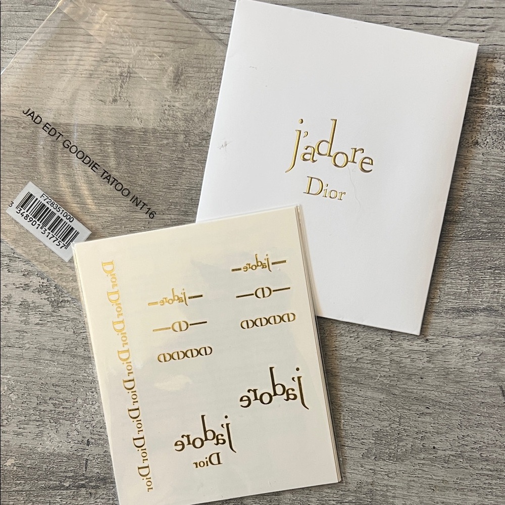 Dior Novelty J’adore Temporary tattoos Limited Edition